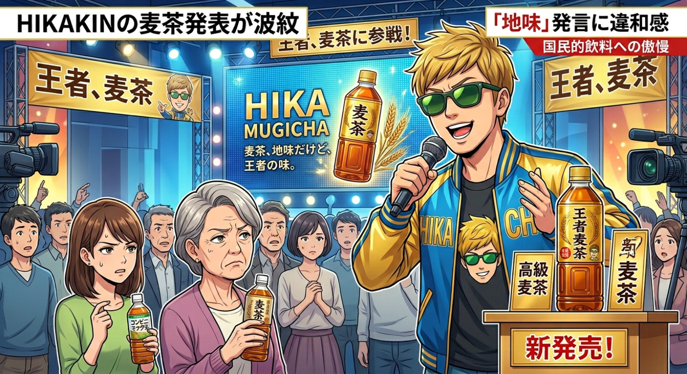 HIKAKINの麦茶ブランド発表が波紋。国民的飲料「麦茶」への「地味」発言に透ける王者の傲慢と庶民の違和感