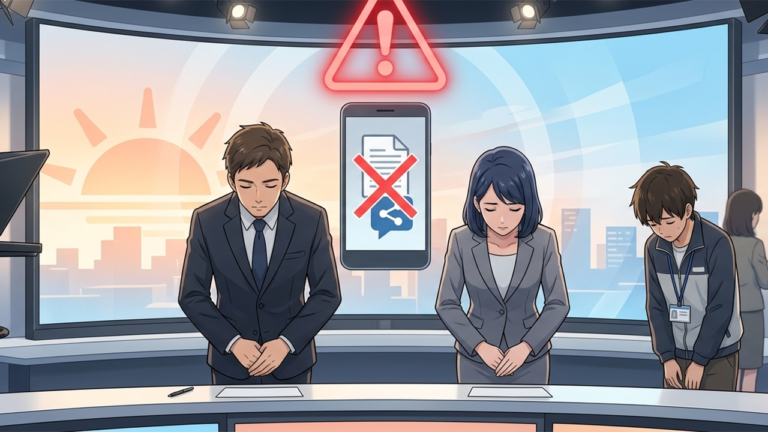 日テレ「ZIP！」新人スタッフの情報漏洩。SNS時代の「承認欲求」が招くメディア不信の深層